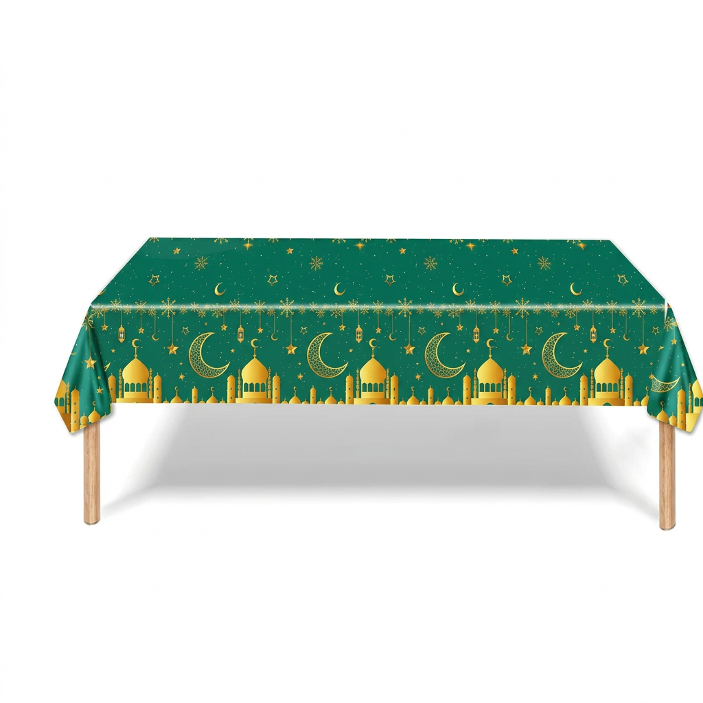 Eid Mubarak Table Cloth Design #1