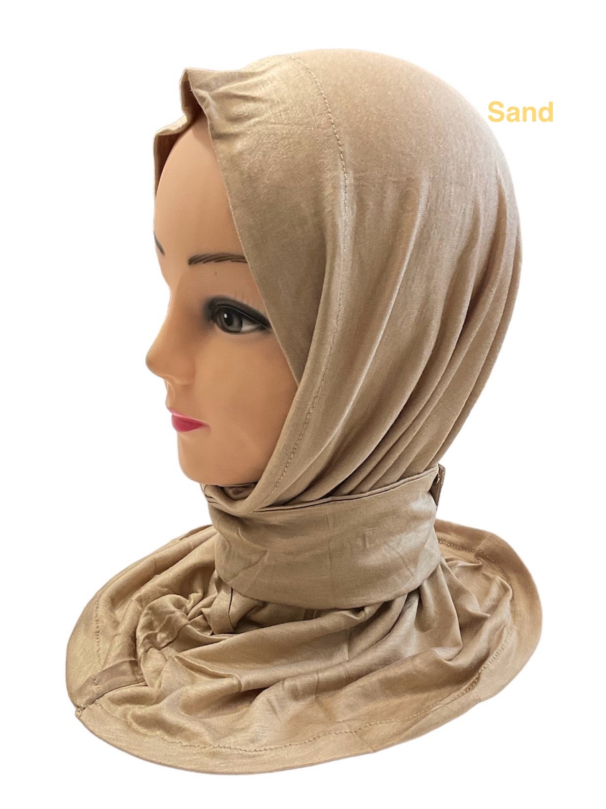 Kuwaiti tabaqia 1-Piece (one piece) very soft stetchable cotton Hijabs