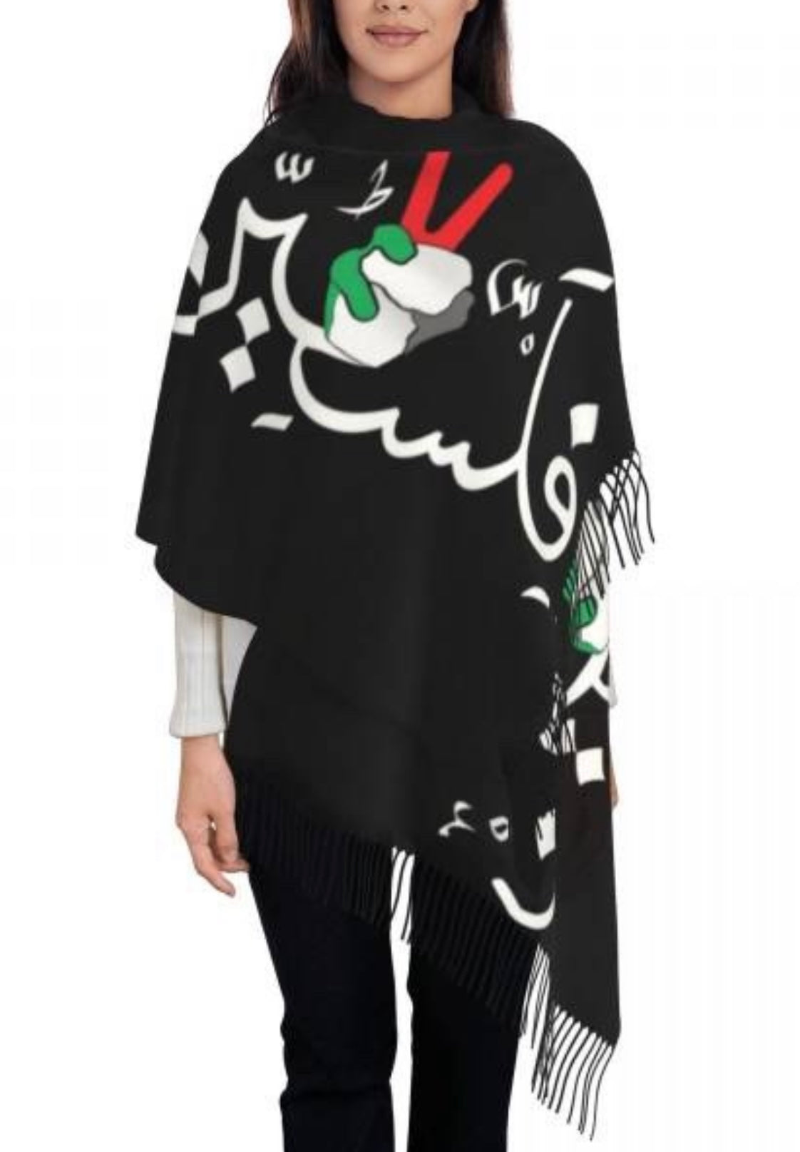 Light Kashmir scarves Palestinian style