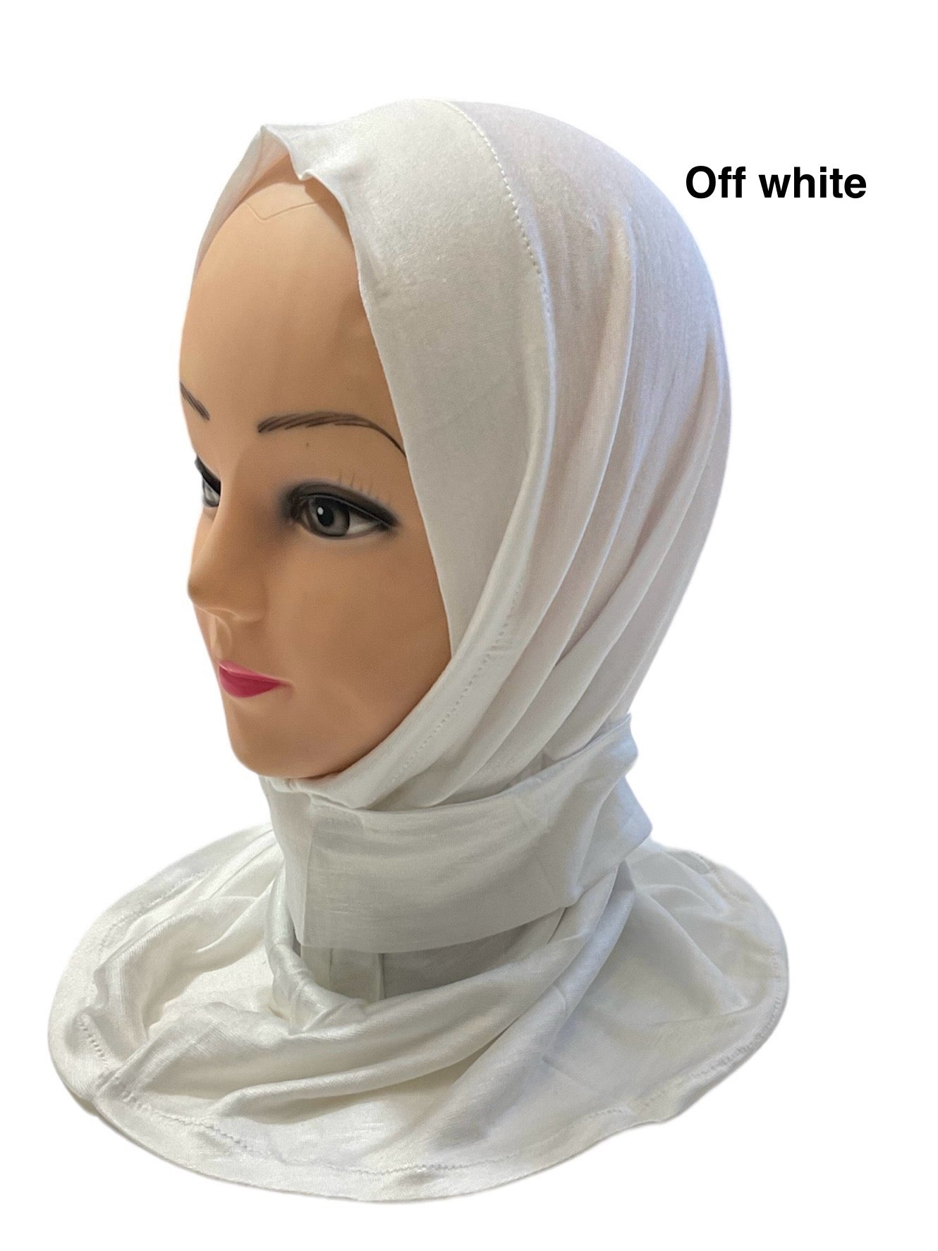 Kuwaiti tabaqia 1-Piece (one piece) very soft stetchable cotton Hijabs