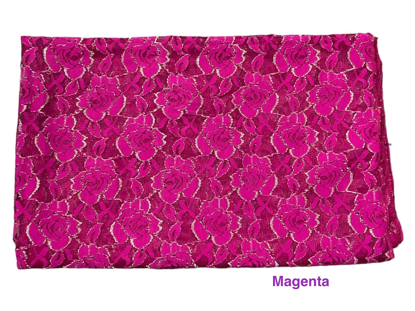 Very elegent lace Shawls With gold accent made in Kuwait