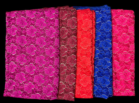 Very elegent lace Shawls With gold accent made in Kuwait