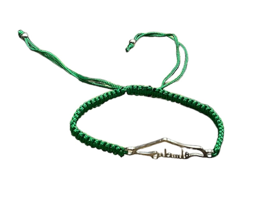 Palestinian map bracelets - Palestine stainless steel with adjustable silk thread’s