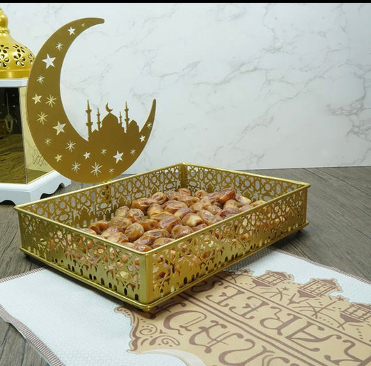Ramadan / Eid / Year Around Muslim Celebration Metal Tray