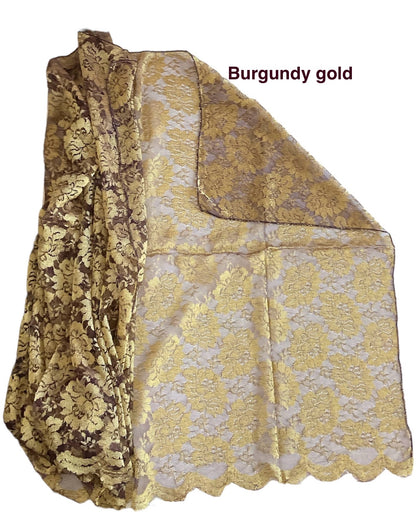 Very elegent lace Shawls With gold accent made in Kuwait
