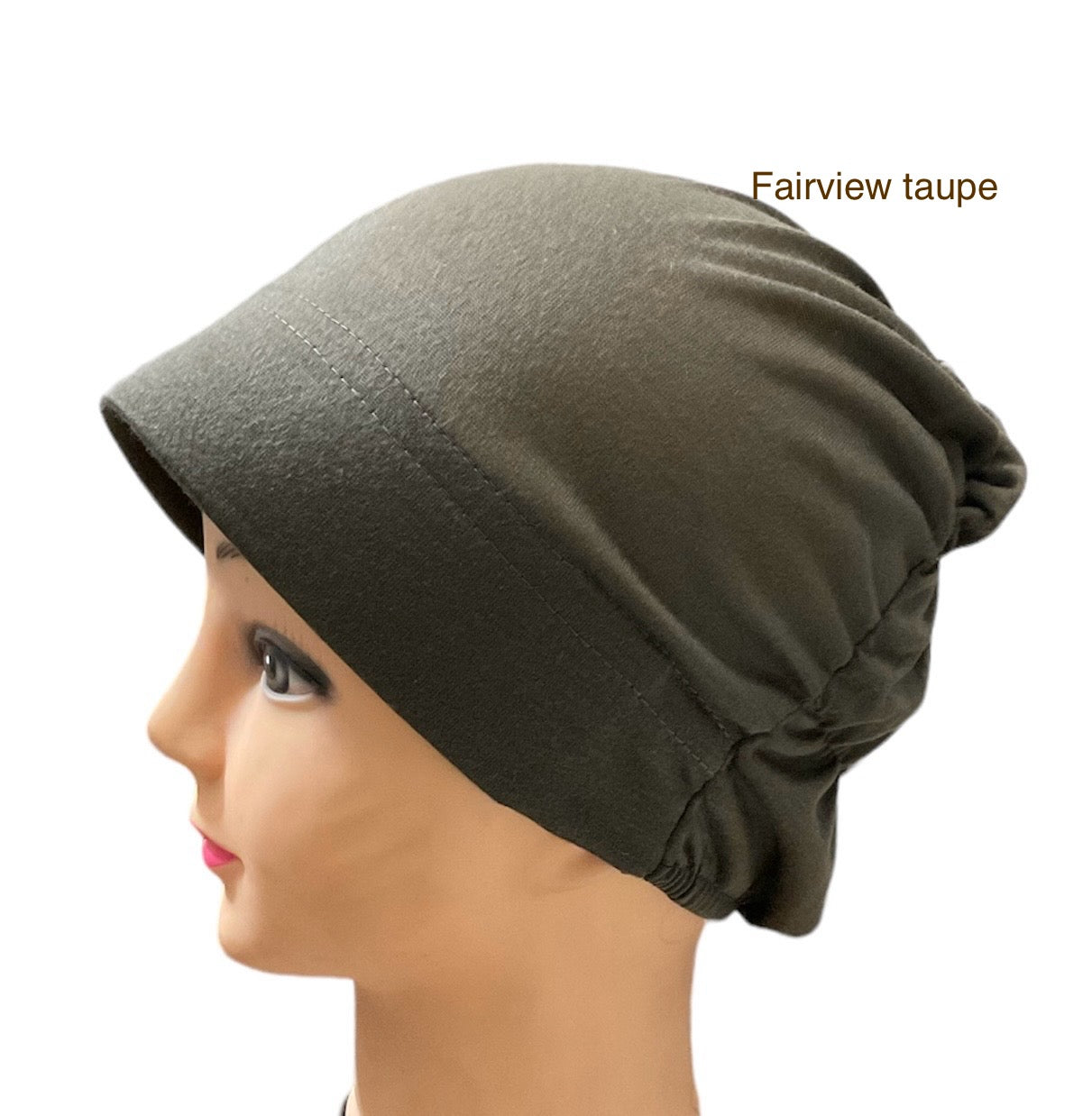 Turban Padded Under Scarf Cap / Full Bonnet cover , 100% Cotton, Hard Front Style made in Kuwait