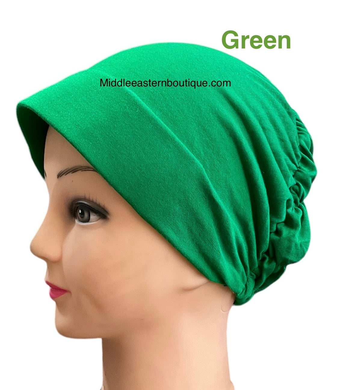 Turban Padded Under Scarf Cap / Full Bonnet cover , 100% Cotton, Hard Front Style made in Kuwait