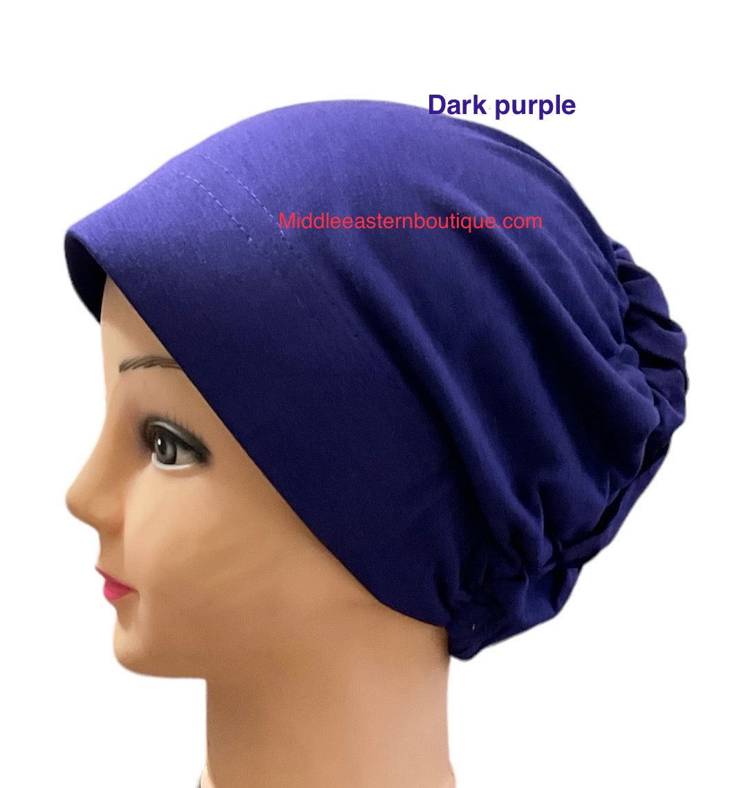 Turban Padded Under Scarf Cap / Full Bonnet cover , 100% Cotton, Hard Front Style made in Kuwait