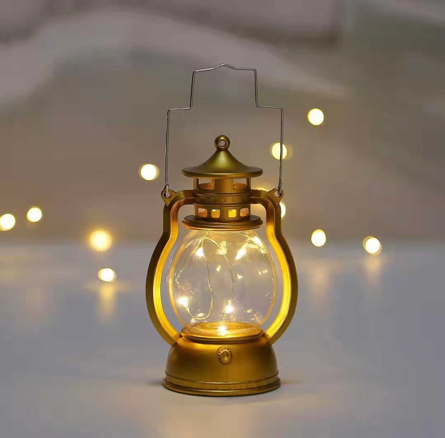 Holiday lighting mini Led Retro Oil Lamp Child Gift Ramadan Home Room Desktop Decoration Fairy Lights, 1Set Middle Eastern Boutique