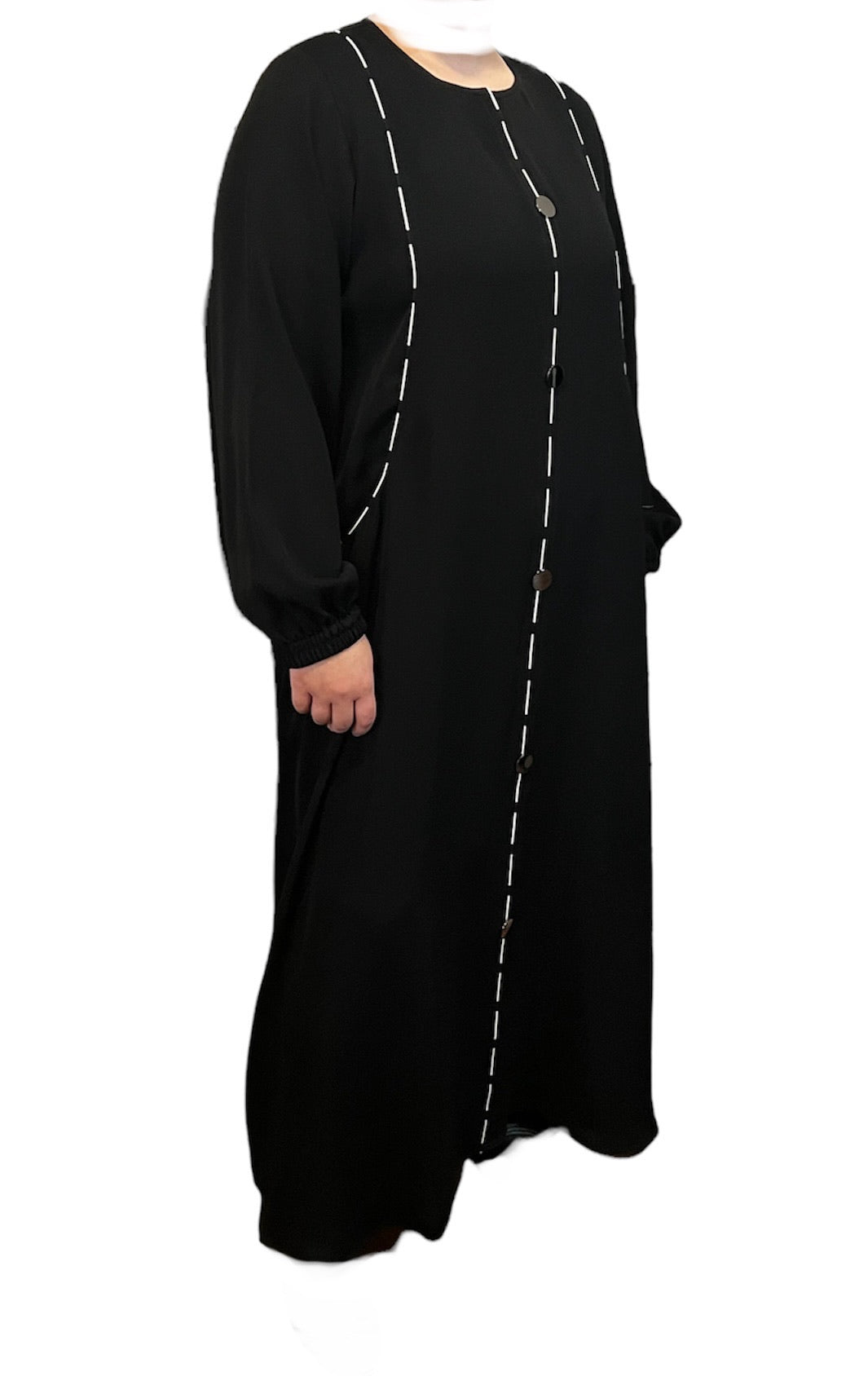 Black Kuwaiti Abayas Variants 1-16 Middle Eastern Boutique