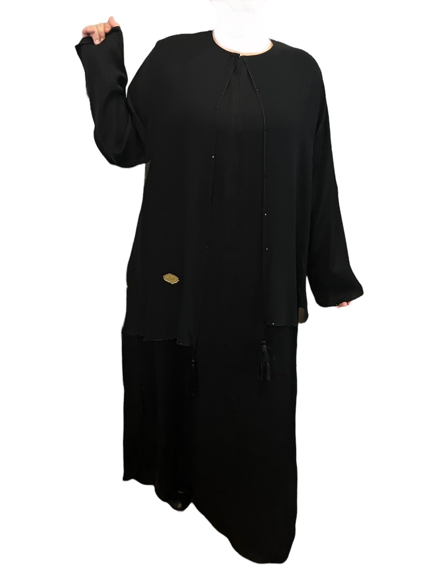 Black Kuwaiti Abayas Variants 1-16 Middle Eastern Boutique