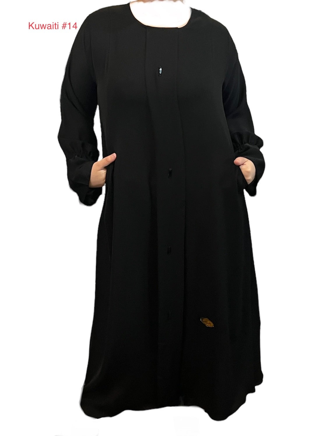 Black Kuwaiti Abayas Variants 1-16 Middle Eastern Boutique