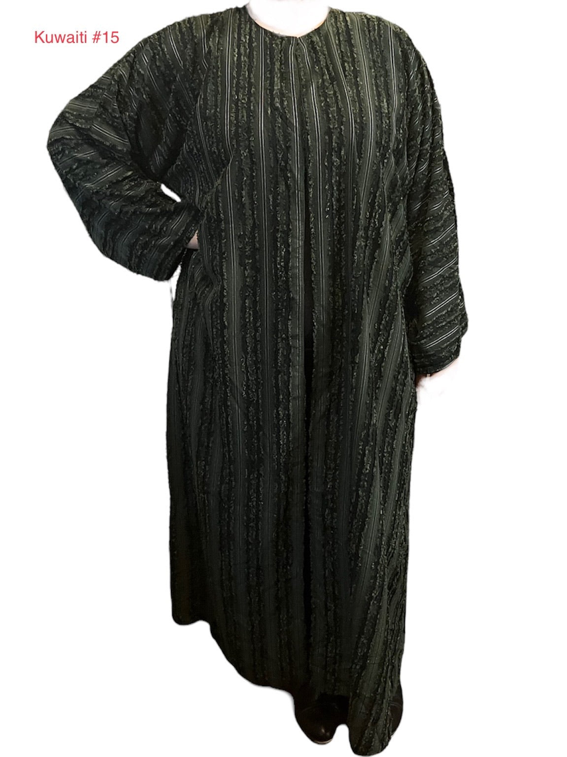 Black Kuwaiti Abayas Variants 1-16 Middle Eastern Boutique