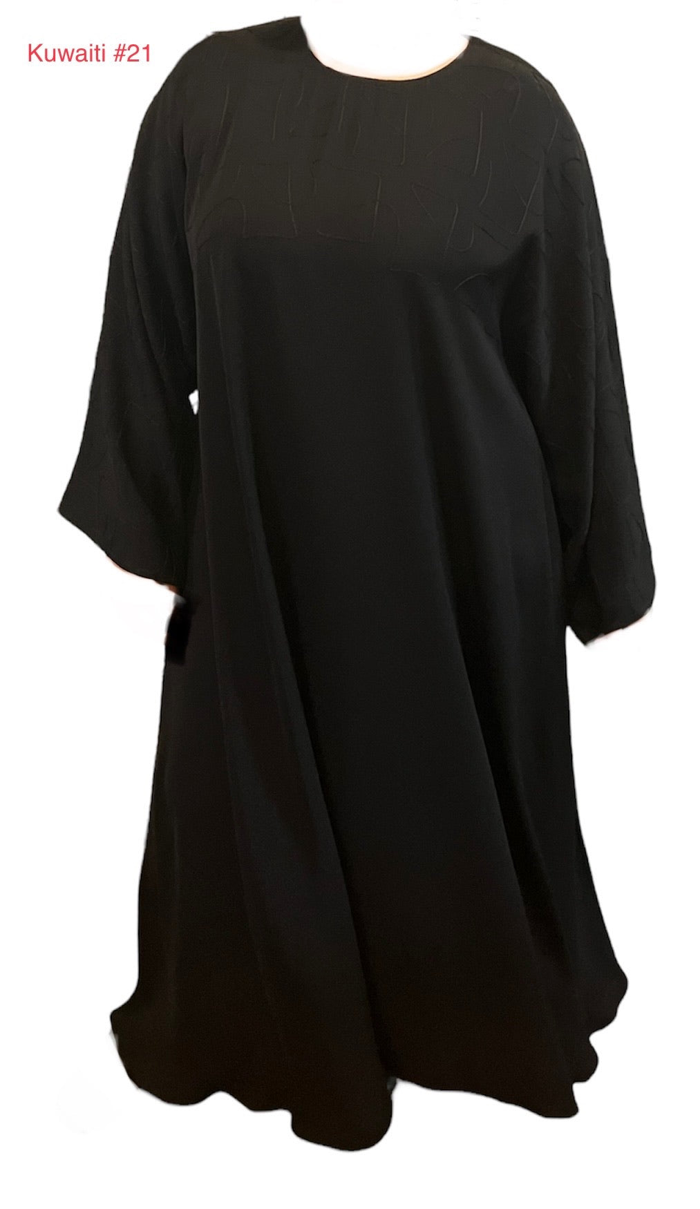 Black Kuwaiti Abayas Variants 17-32 Middle Eastern Boutique