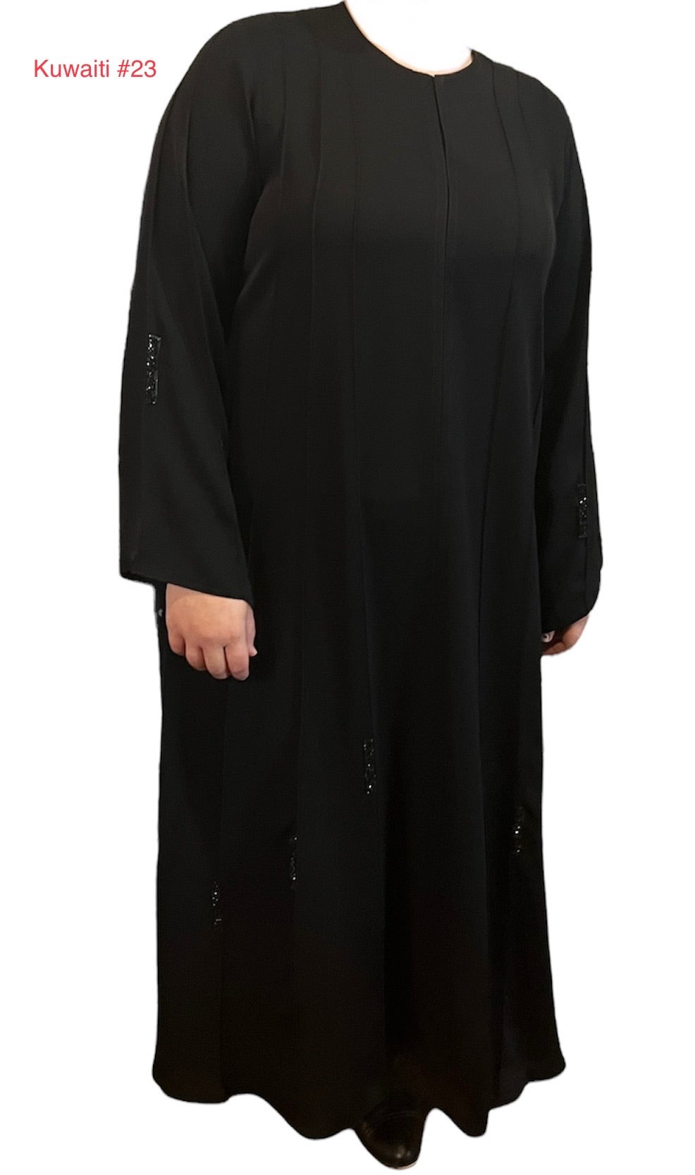 Black Kuwaiti Abayas Variants 17-32 Middle Eastern Boutique