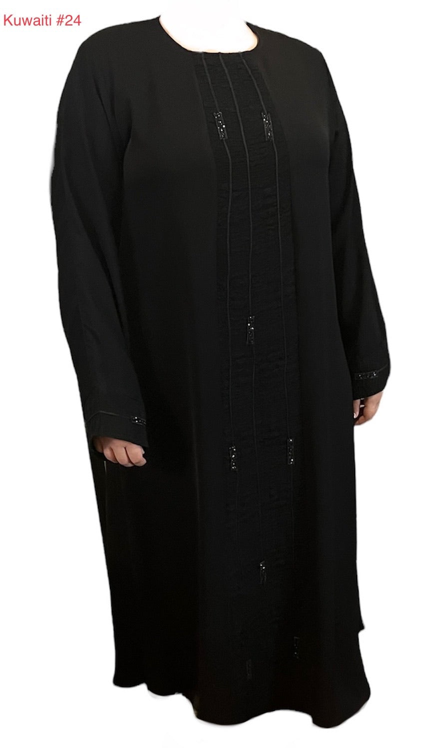 Black Kuwaiti Abayas Variants 17-32 Middle Eastern Boutique