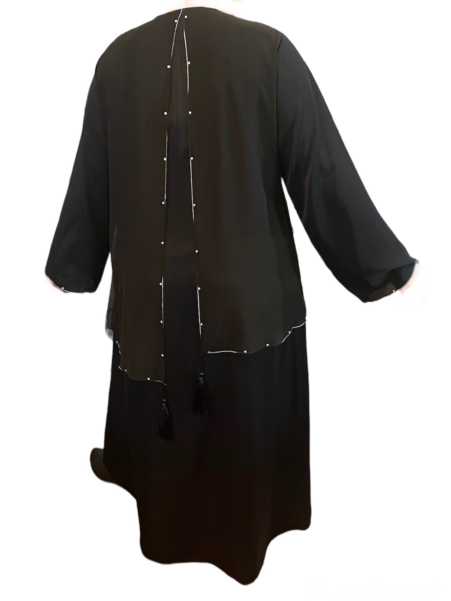 Black Kuwaiti Abayas Variants 17-32 Middle Eastern Boutique