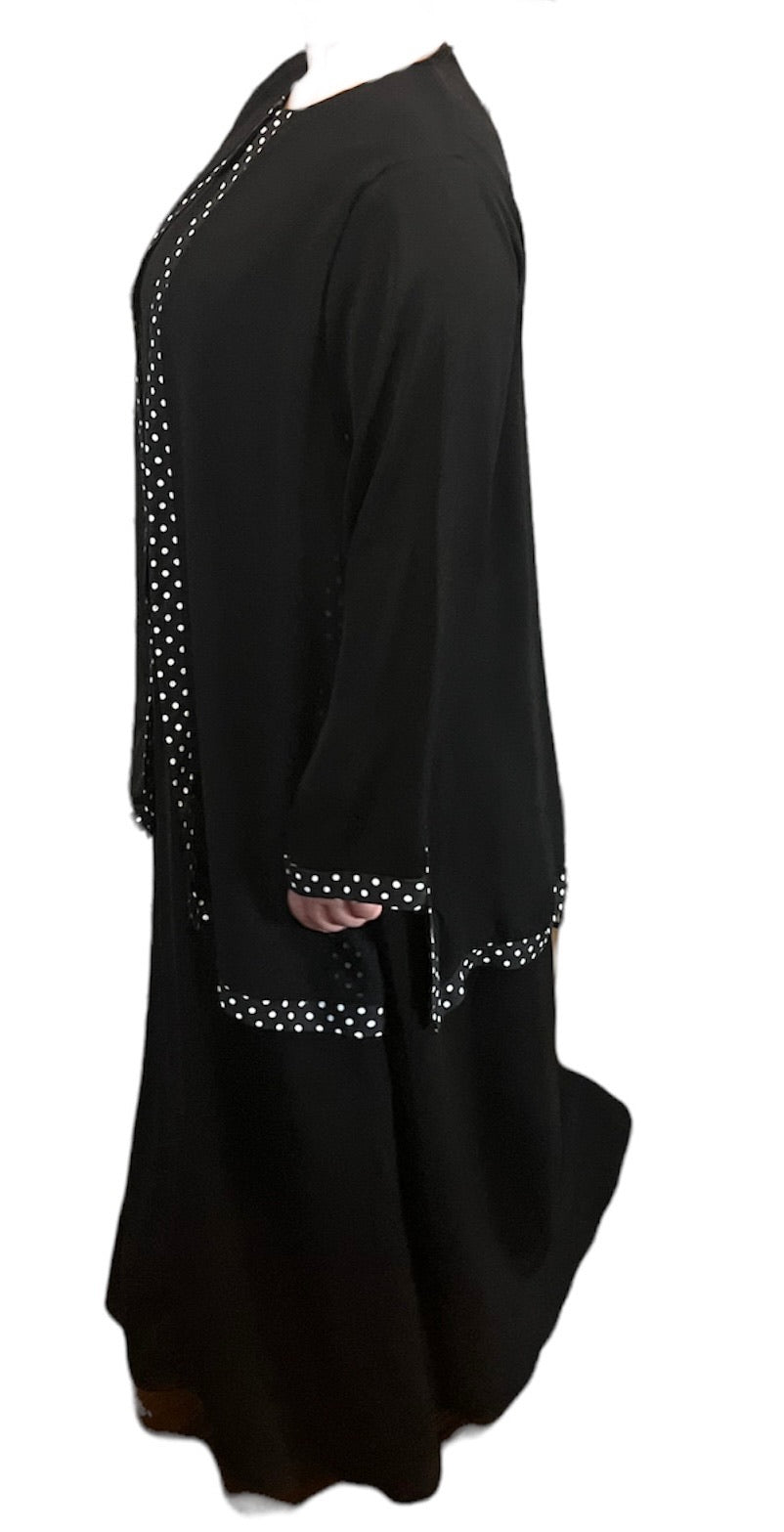 Black Kuwaiti Abayas Variants 17-32 Middle Eastern Boutique