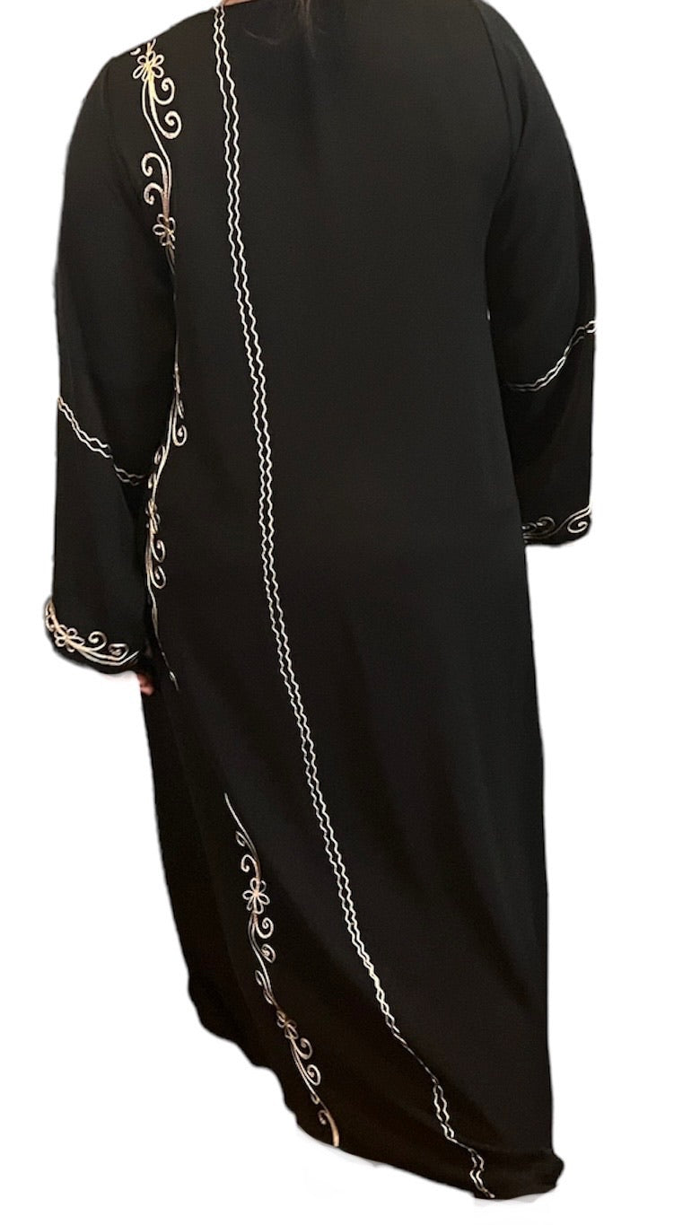 Black Kuwaiti Abayas Variants 17-32 Middle Eastern Boutique