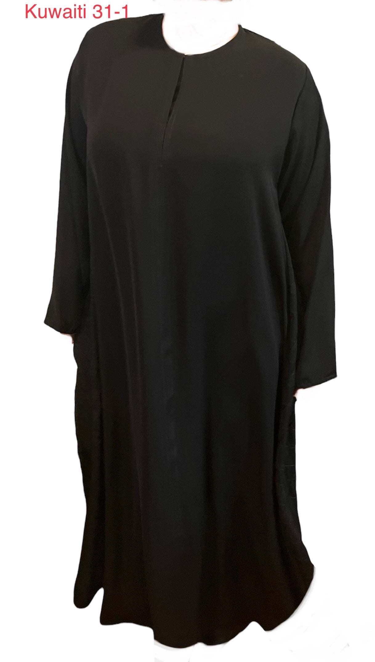 Black Kuwaiti Abayas Variants 17-32 Middle Eastern Boutique