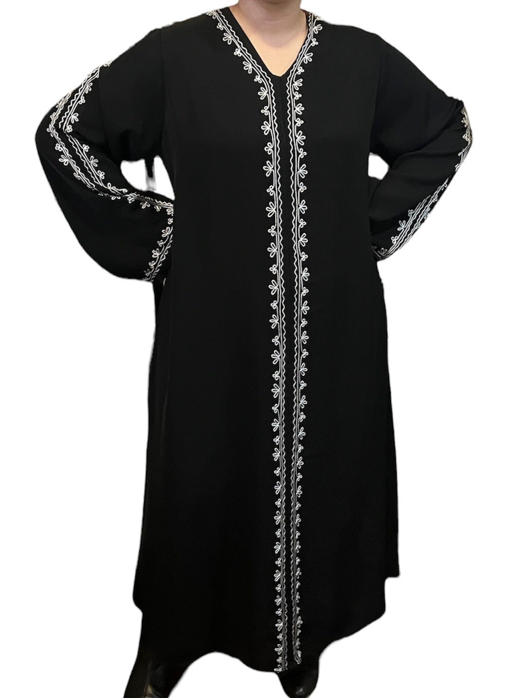 Black Kuwaiti Abayas Variants 1-16 Middle Eastern Boutique