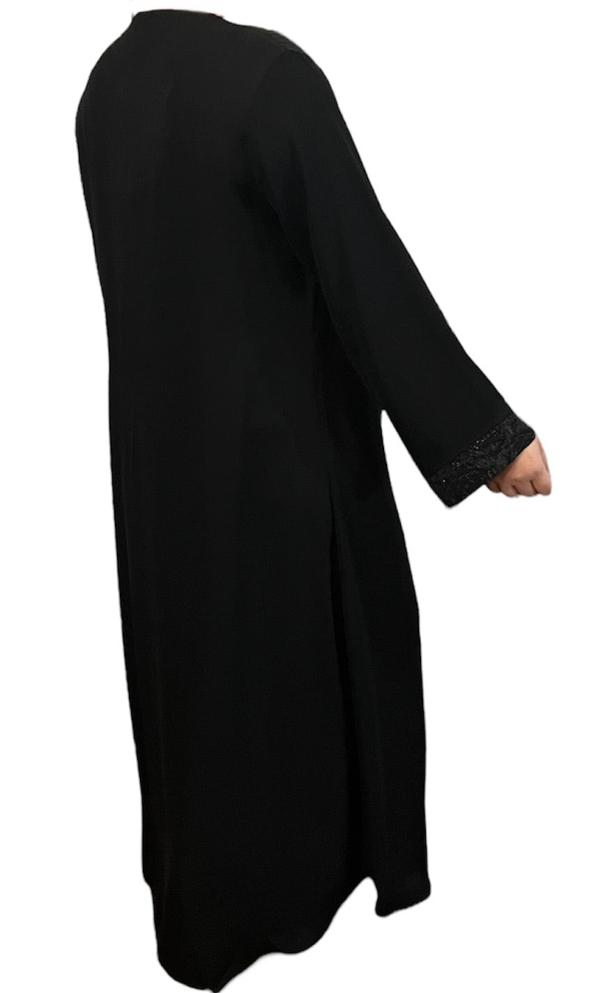 Black Kuwaiti Abayas Variants 1-16 Middle Eastern Boutique