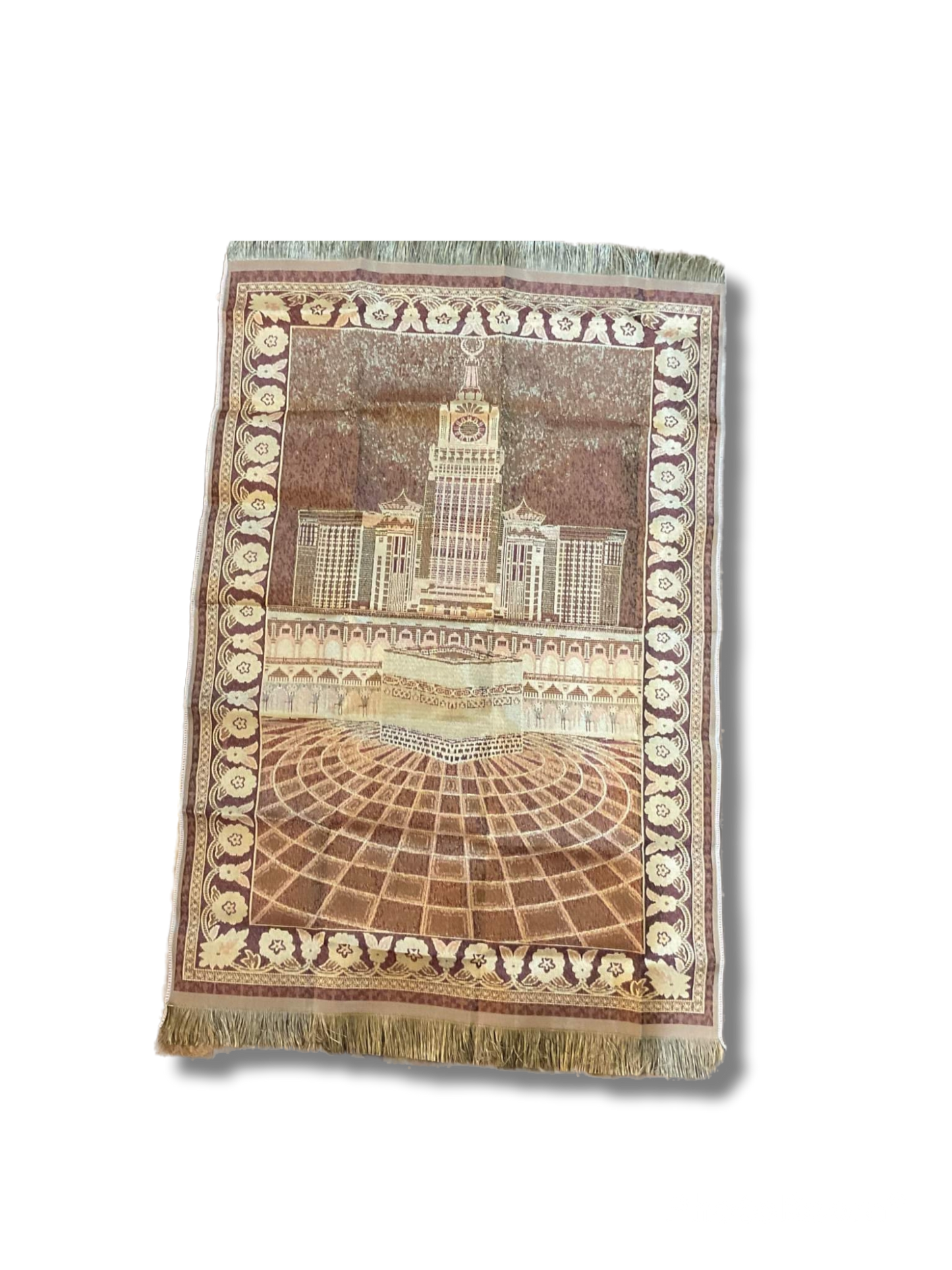 Prayer Bag for Muslim Easy to Carry, the bag has a prayer mat,  Style Mecca clock rug. Middle Eastern Boutique