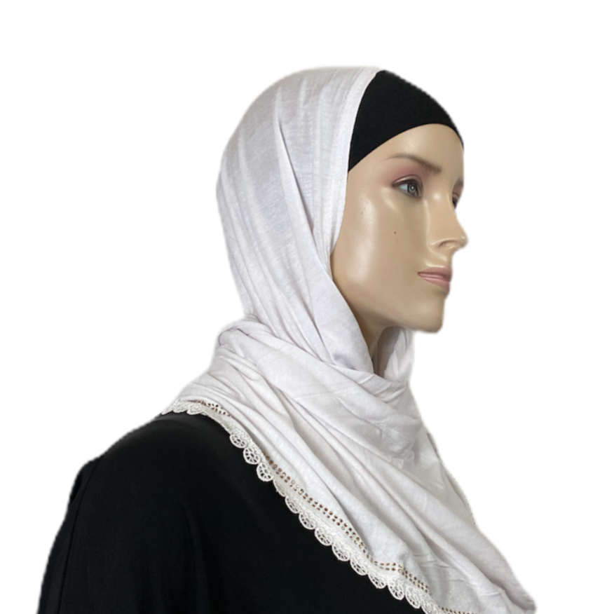 Kuwaiti Cotton Jersey Rhinestone Edge with Wheel Fringe Middle Eastern Boutique