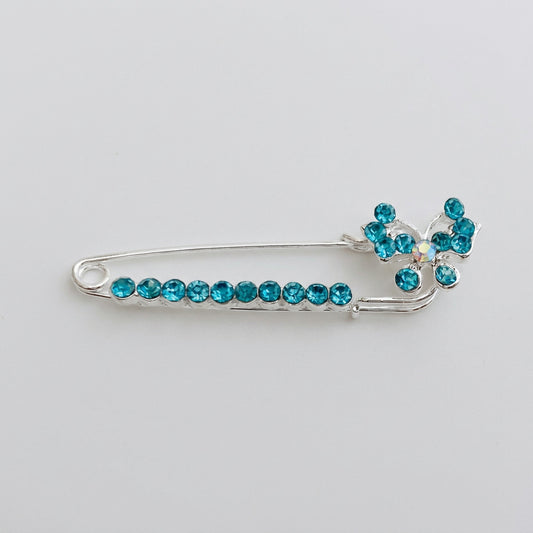 Butterfly Sparkle Pin Back Safety Pins Middle Eastern Boutique