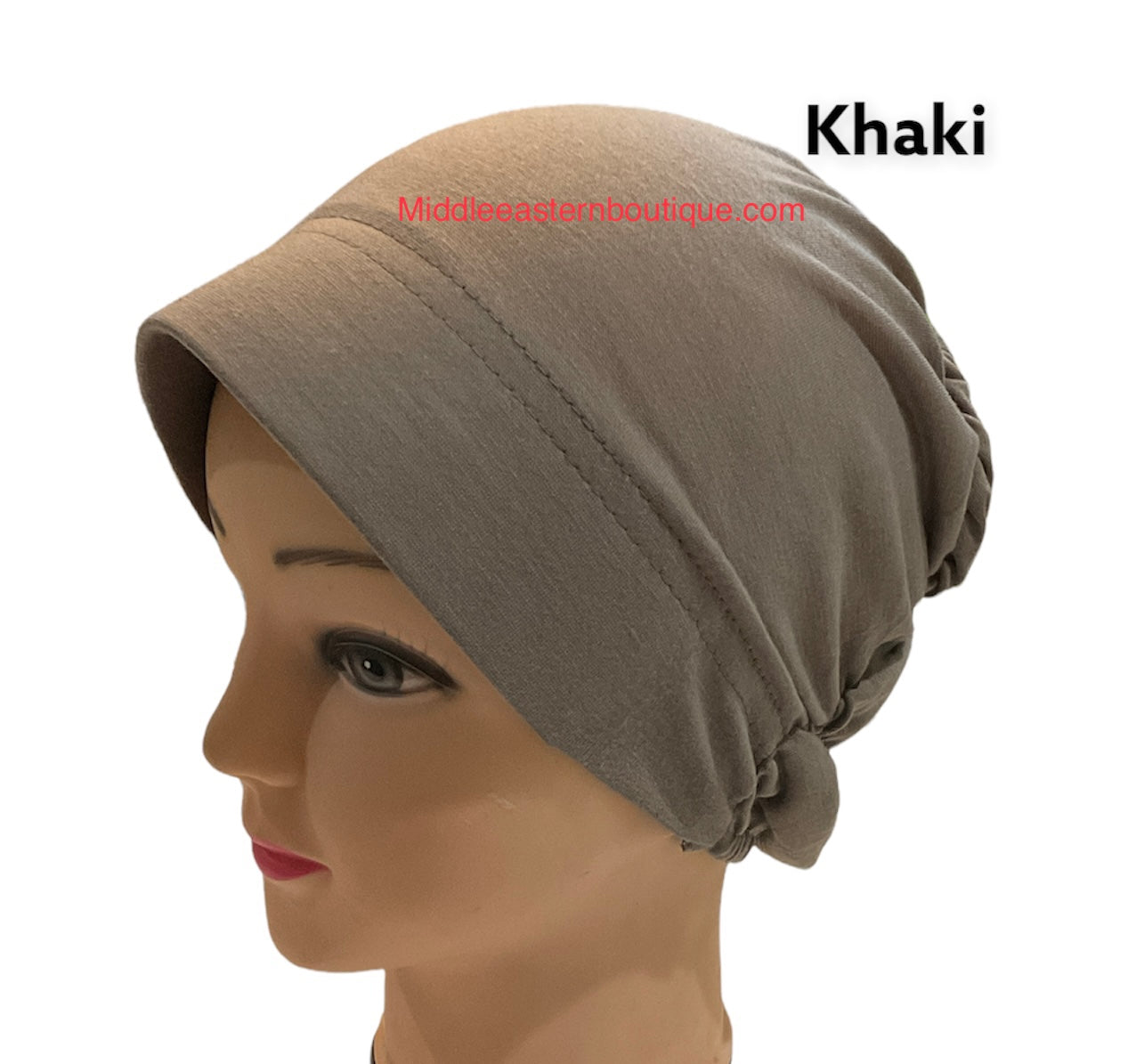 Turban Padded Under Scarf Cap / Full Bonnet cover , 100% Cotton, Hard Front Style Middle Eastern Boutique