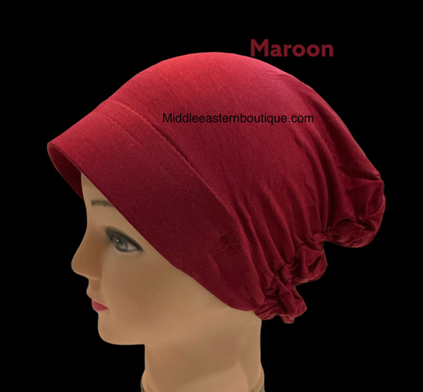 Turban Padded Under Scarf Cap / Full Bonnet cover , 100% Cotton, Hard Front Style Middle Eastern Boutique