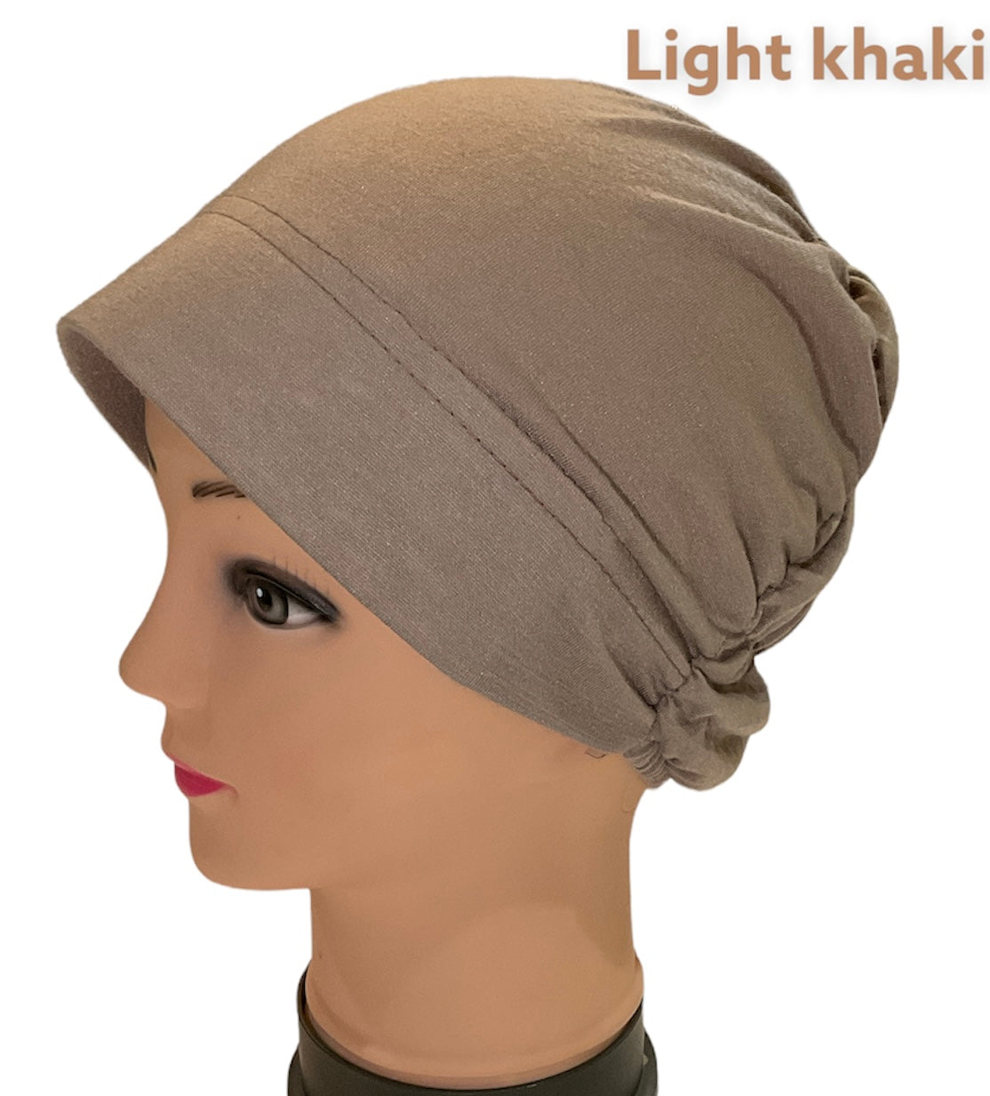 Turban Padded Under Scarf Cap / Full Bonnet cover , 100% Cotton, Hard Front Style Middle Eastern Boutique