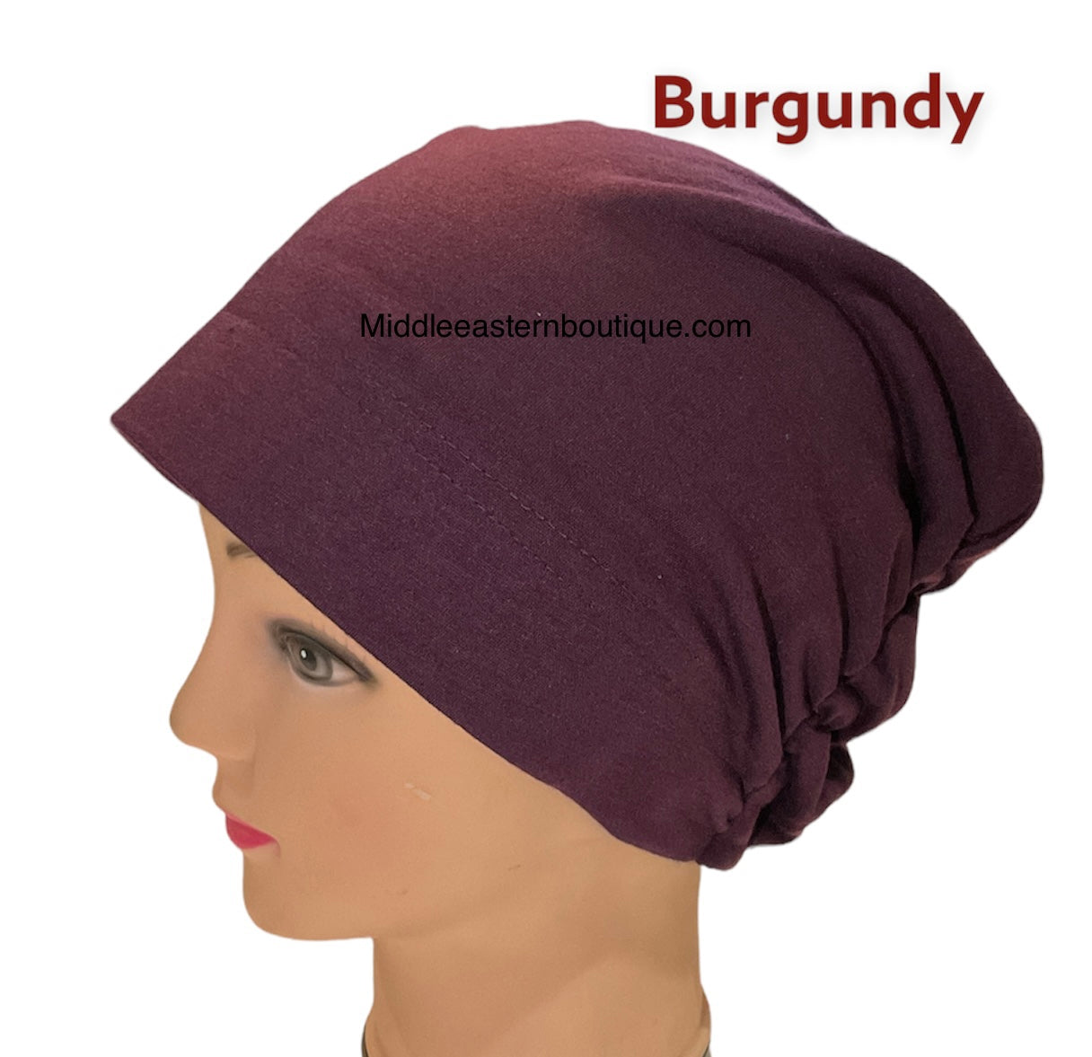 Turban Padded Under Scarf Cap / Full Bonnet cover , 100% Cotton, Hard Front Style Middle Eastern Boutique
