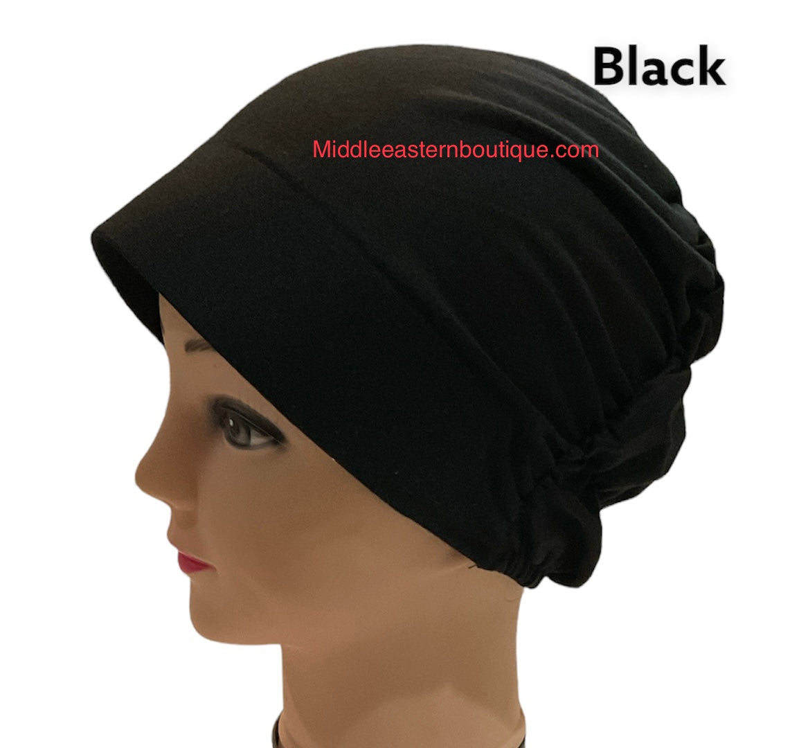 Turban Padded Under Scarf Cap / Full Bonnet cover , 100% Cotton, Hard Front Style Middle Eastern Boutique