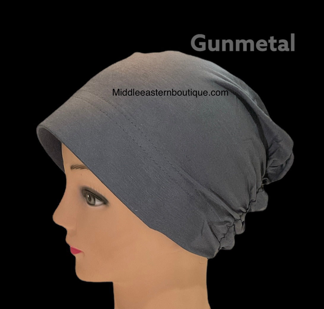 Turban Padded Under Scarf Cap / Full Bonnet cover , 100% Cotton, Hard Front Style Middle Eastern Boutique