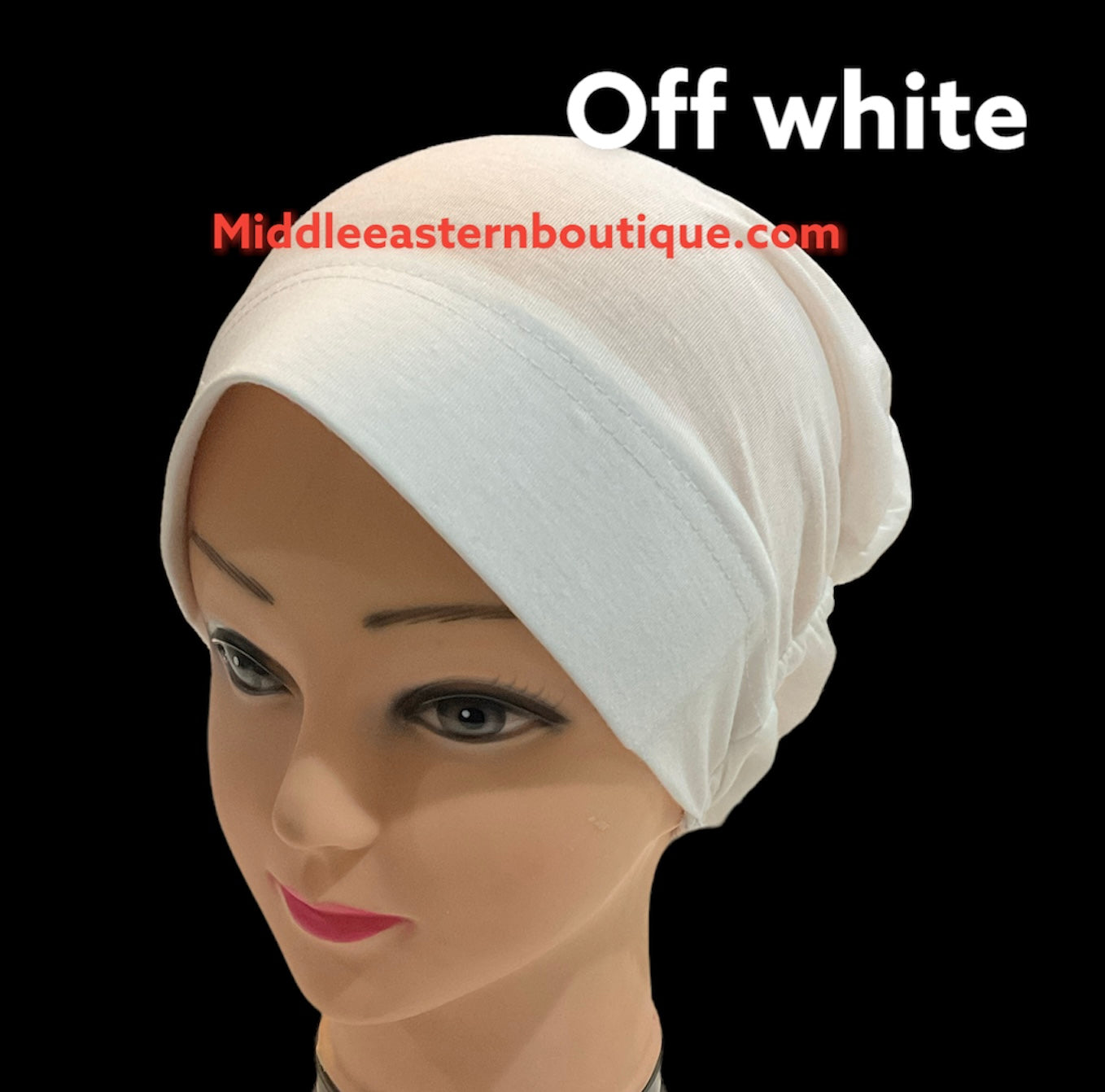 Turban Padded Under Scarf Cap / Full Bonnet cover , 100% Cotton, Hard Front Style Middle Eastern Boutique
