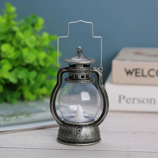 Holiday lighting mini Led Retro Oil Lamp Child Gift Ramadan Home Room Desktop Decoration Fairy Lights, 1Set Middle Eastern Boutique