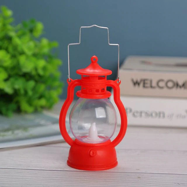 Holiday lighting mini Led Retro Oil Lamp Child Gift Ramadan Home Room Desktop Decoration Fairy Lights, 1Set Middle Eastern Boutique