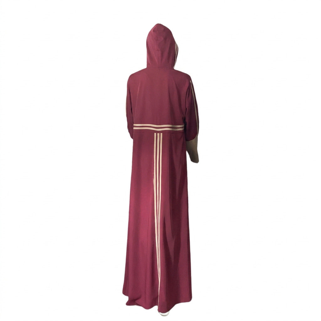 Modern sport abaya with a hooded modern sport jilbab with a hood. Middle Eastern Boutique
