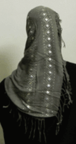 Maisa'a Shawl With Rhinestones and Studds Middle Eastern Boutique