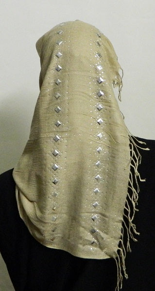 Maisa'a Shawl With Rhinestones and Studds Middle Eastern Boutique