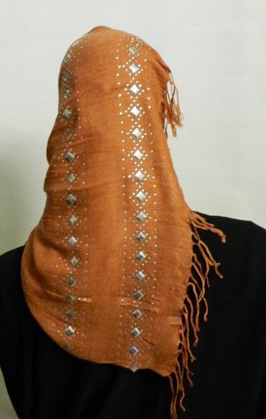 Maisa'a Shawl With Rhinestones and Studds Middle Eastern Boutique