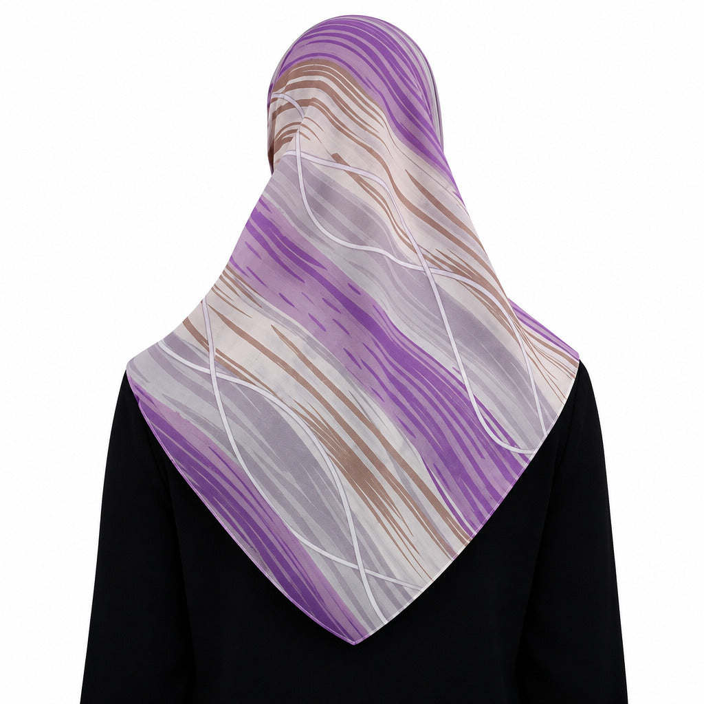 Printed Chiffon Square Scarf Middle Eastern Boutique