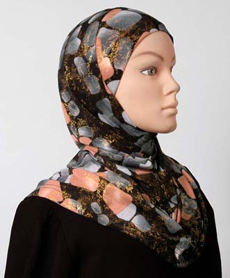 Two Piece Deluxe Fashion Print Hijab Middle Eastern Boutique