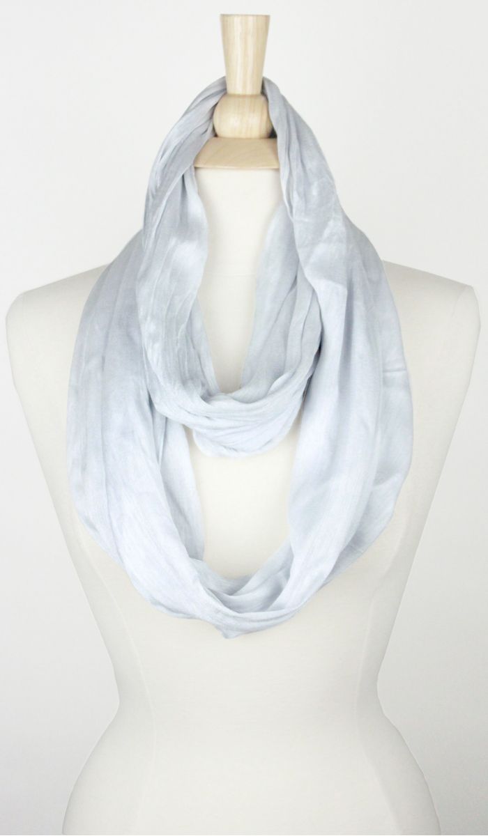 SOLID COTTON/SILK INFINITY SCARF Middle Eastern Boutique