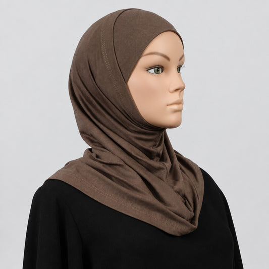 Two Piece Silky Deluxe Hijab Middle Eastern Boutique