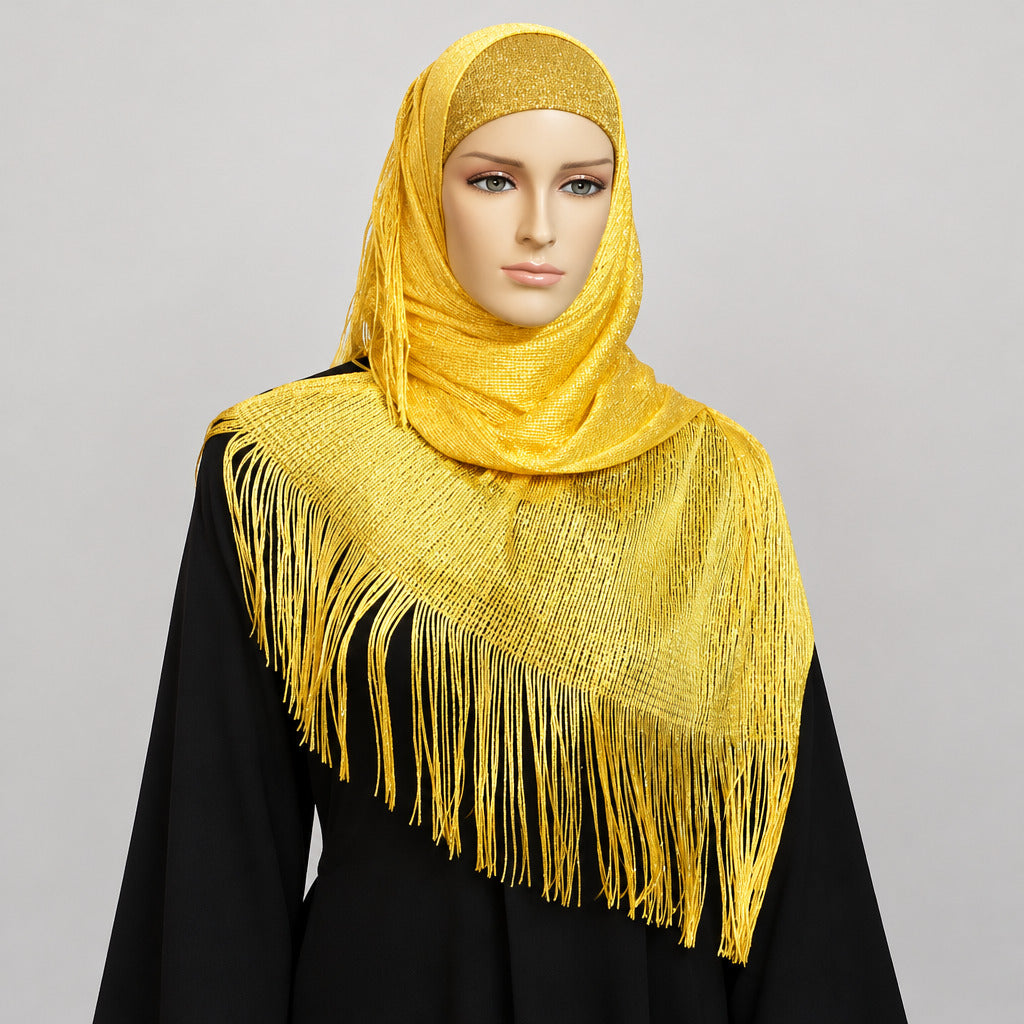 SHIMMERY LIGHT WEIGHT LONG MESH SCARF Middle Eastern Boutique