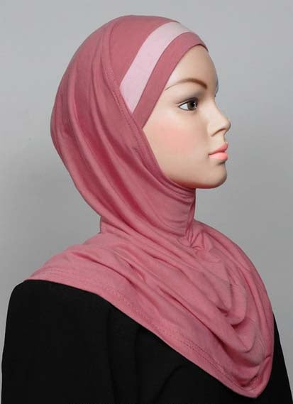 One-piece cotton headscarf with one ribbon on the head Middle Eastern Boutique