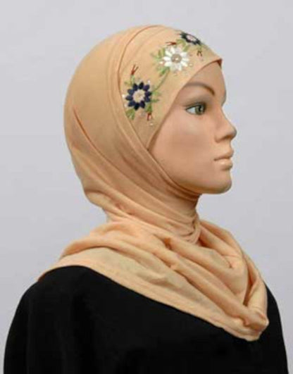 Two Piece Cotton Jasmine Hijab