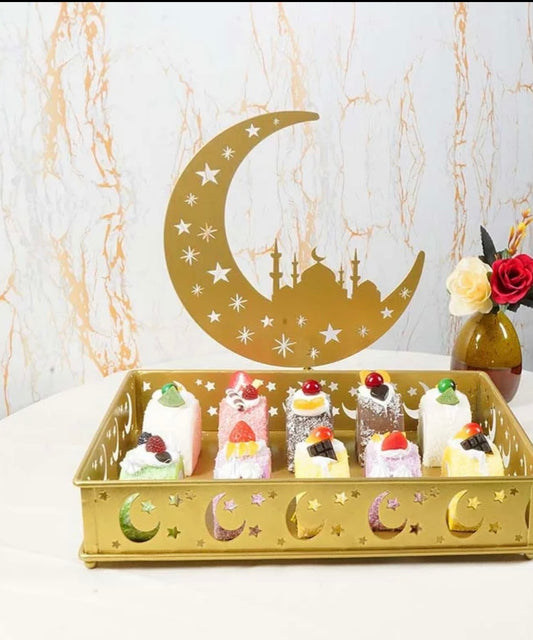 Ramadan / Eid / Year Around Muslim Celebration Metal Tray